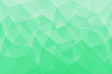 Green light abstract geometric background texture.