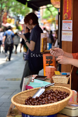 横浜中華街名物の甘栗