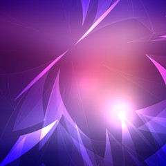 Abstract Light Wave with Blurred Background