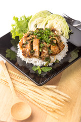 Spicy Fried Pork with Rice