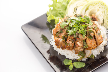 Spicy Fried Pork with Rice