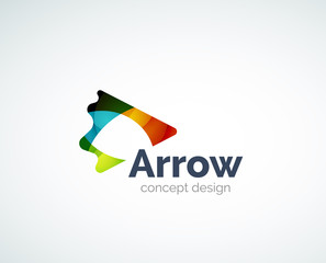 Abstract arrow logo design