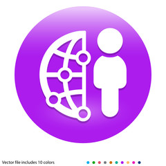 Multicolored App Button