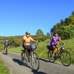 entspannte Senioren-Radtour