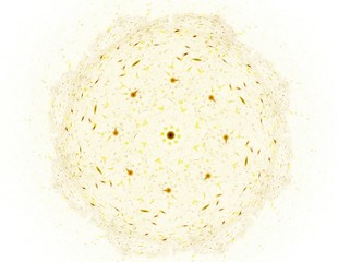 fractal radial pattern on the subject of science, technology and design