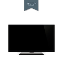 TV black screen, vector illustration