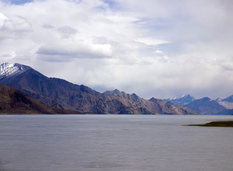 Pangong Lake in the Himalayas