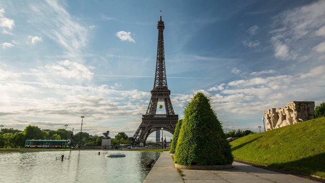 jardin de la tour Eiffel Paris