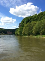 Auf der Donau Richtung Weltenburg