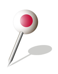 „Japan„ Stecknadel,

