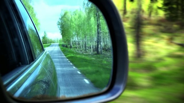 Driving through the countryside