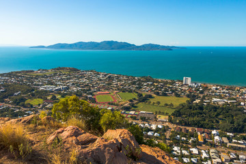 Fototapeta na wymiar Looking out from Castle Hill to Magnetic Island