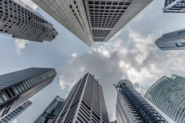 Bankenviertel in Singapur