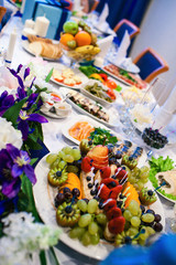 Table set for an event party