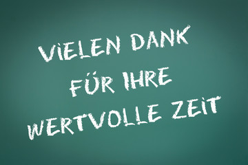 Obraz premium vielen Dank für Ihre wertvolle Zeit
