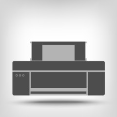 Flat printer icon