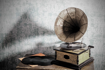 Old gramophone