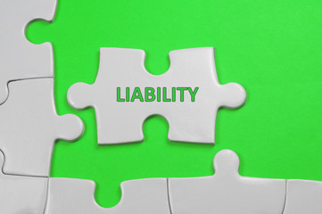 Liability Text - Business Concept