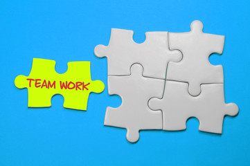 Team Work Text - Leadership Concept