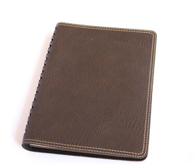 brown notebook