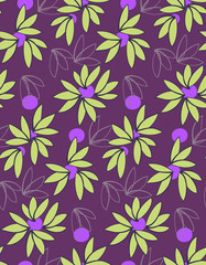 Fototapeta na wymiar Abstract floral seamless pattern background