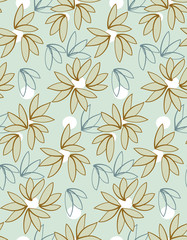 Abstract floral seamless pattern background
