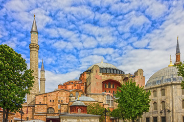Fototapeta na wymiar Hagia Sophia in Istanbul, Turkey 