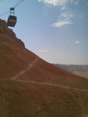 Naklejka premium Seilbahn Masada