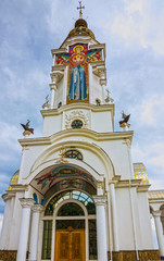 Orthodox church: museum - lighthouse near Yalta, Crimea, Russia.