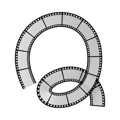 Film strip alphabet letter
