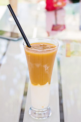 Cold fresh cocktail on the table