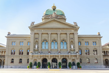 Obraz premium Federal Palace of Switzerland, Bern, capital city of Switzerland