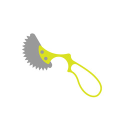 Flat Icon of Orthopedic Saw Isolated on White Background