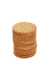 stack of whole wheat crackers