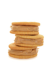 stack peanut butter cracker snacks