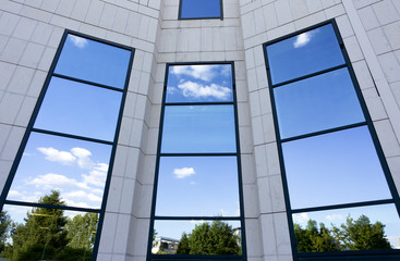 Plakat Business building windows reflections