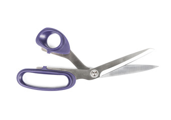 Tailor scissors with plastic handles