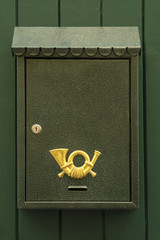 Obraz na płótnie Canvas Green mail box