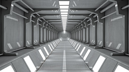 Futuristic SCIFI and futuristic corridor