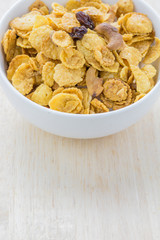 Mix corn flakes cereal snack menu