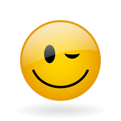 vector glass smile