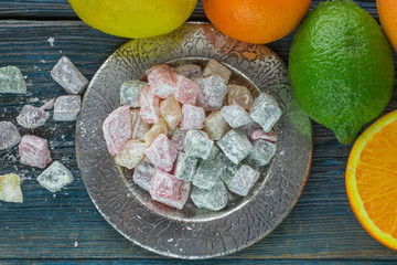 Citrus jelly candies