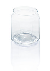 Empty glass isolated on a white background
