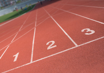 Running track number