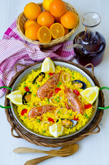 Spanish Cuisine. Paella.