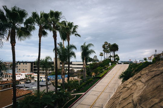View of the Fernleaf Avenue Ramp in Corona del Mar, California.