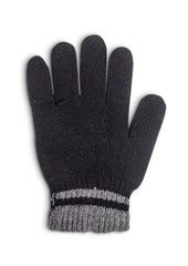Wool gloves on white background