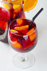 Spanish Cuisine. Fresh sangria.