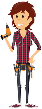 Femme DIY bricoleuse