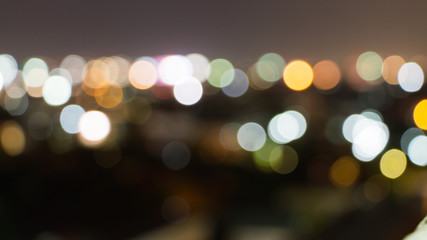 Bokeh of light and blurry background